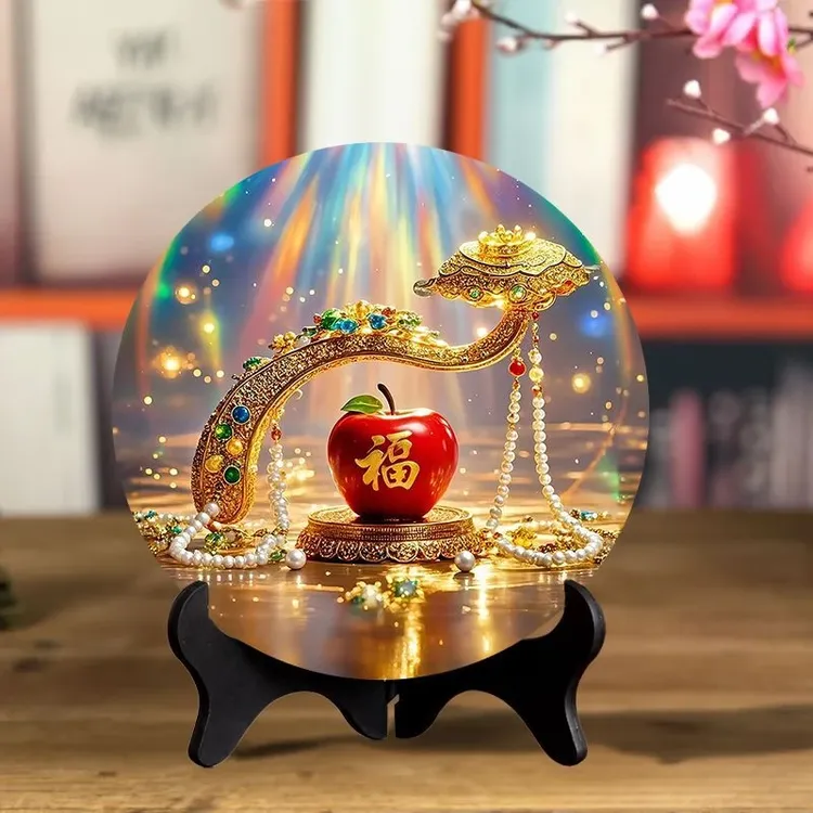 吉祥如意好运当头好寓意平平安安玄关酒柜装饰喜庆客户房间摆件