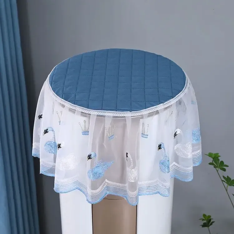 家用立式空调防尘罩圆柱形新款柜机空调罩盖布通用简约客厅防尘套