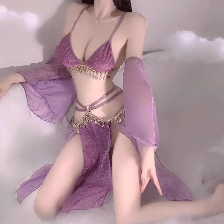 中国风国潮古风异域风情敦煌飞天舞蹈性感汉服