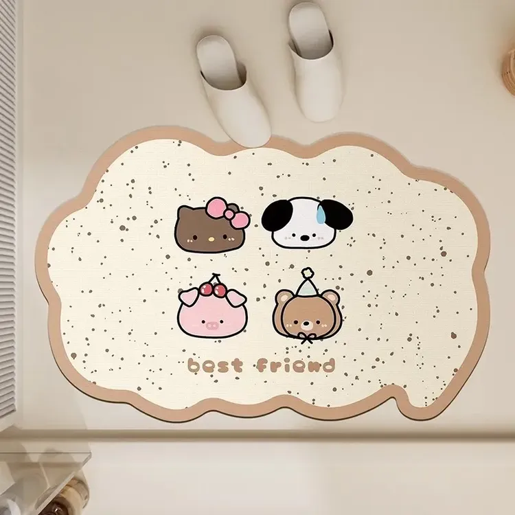 帕恰狗浴室地垫硅藻泥吸水速干脚垫免洗防滑洗手间家用卫生间地毯