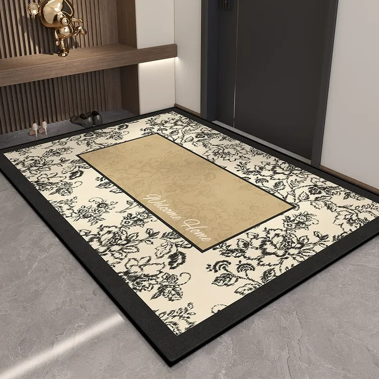 入户门地垫高级感进门玄关垫子家用大门口防滑耐脏地毯门外可裁剪
