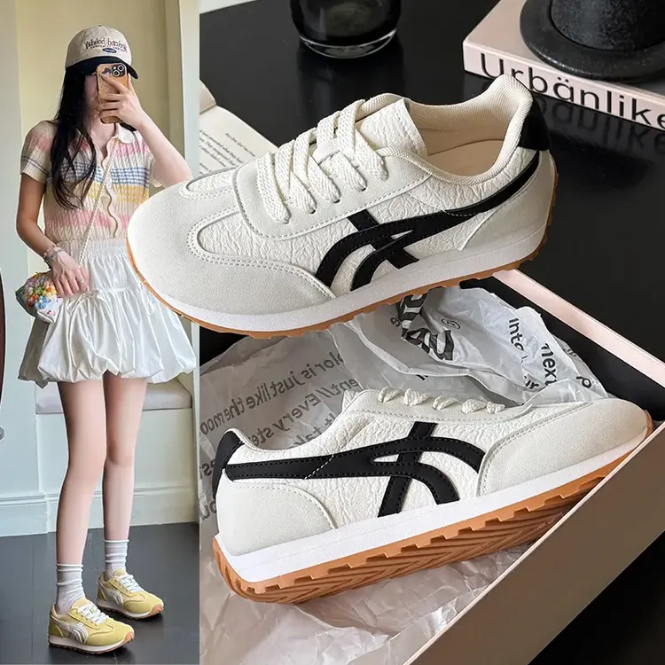 2025今年流行开学季青春厚底增高校园穿搭百搭爆款超火德训鞋女