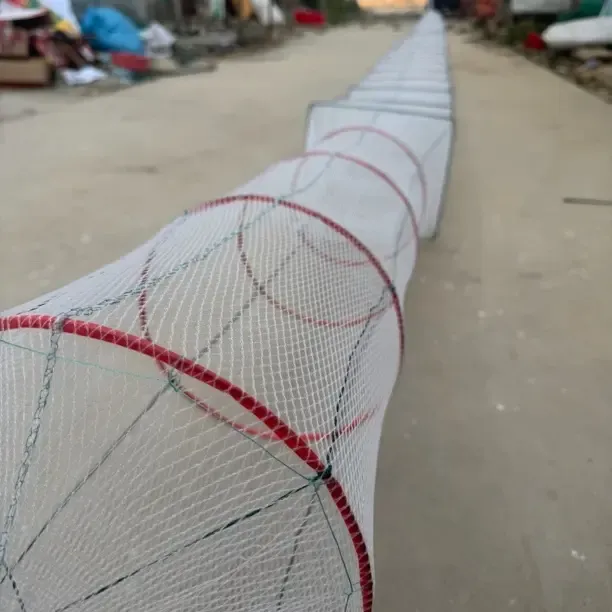 白20米57节42洞25高30宽折叠河虾网捕鱼笼适用泥鳅黄鳝龙虾