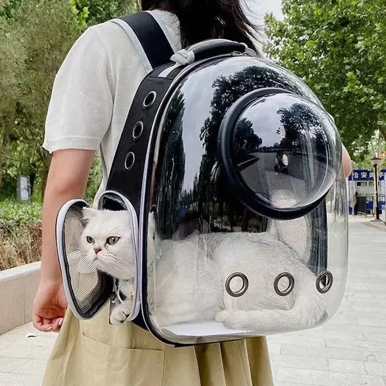 一体全景太空舱背包猫咪外出便携透明宠物包猫猫外