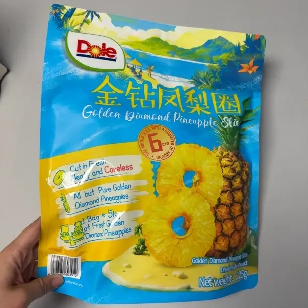 【山姆】dole都乐金钻凤梨圈烘干无添加水果干休闲解馋零食
