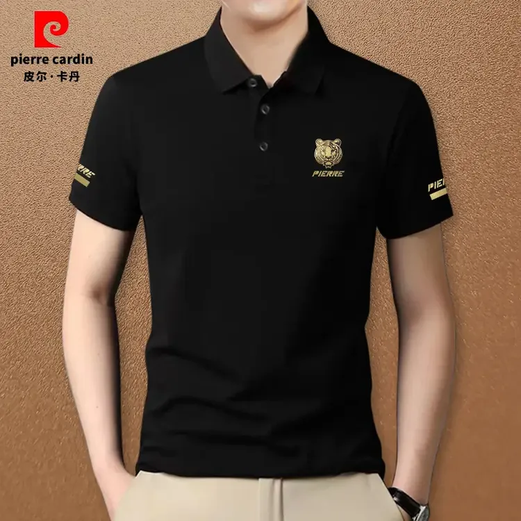 皮尔卡丹正品夏季新款翻领短袖T恤商务休闲高档半袖中青年Polo衫