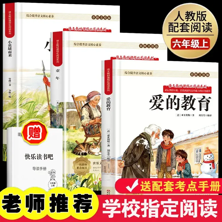 【六年级上册必读】童年小英雄雨来爱的教育课外书快乐读书吧推荐