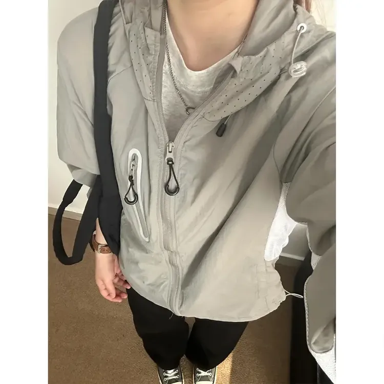 冰丝网眼透气速干防晒衣男夏季UPF50+防紫外线皮肤衣户外防晒外套