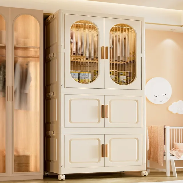 挂衣柜家用储物柜简易衣柜免安装收纳柜儿童衣柜可折叠衣橱置物柜