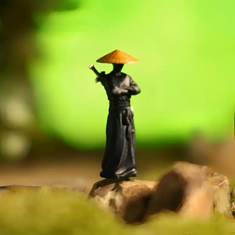 江湖故人古风侠客小摆件假山水陆缸微景观盆景造景树脂微缩小人物