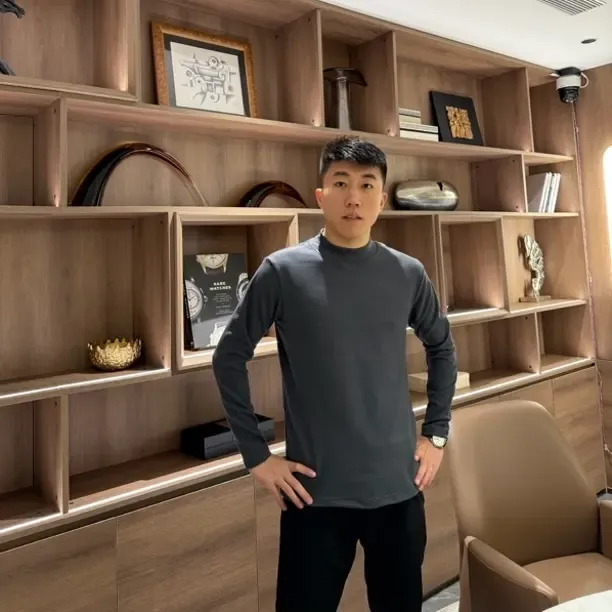 绒衫针织长袖简约半高领中高领T恤毛衣秋冬男女同款自发热款