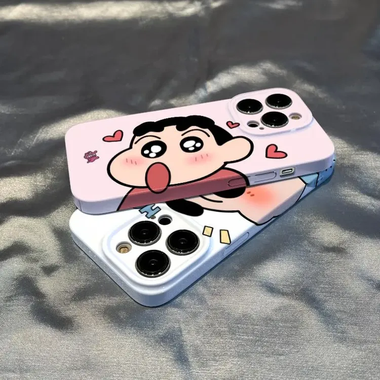 适用于苹果15华为60OPPO小米VIVO创意网红蜡笔小新菲林手机壳手机