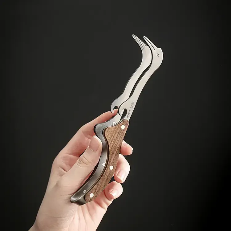 纯钛茶夹子家用高档茶具配件茶道茶具茶夹茶杯夹茶道茶具配件