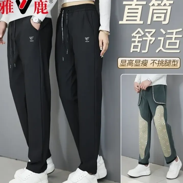 显瘦加绒加大护膝高弹力防风冲锋裤