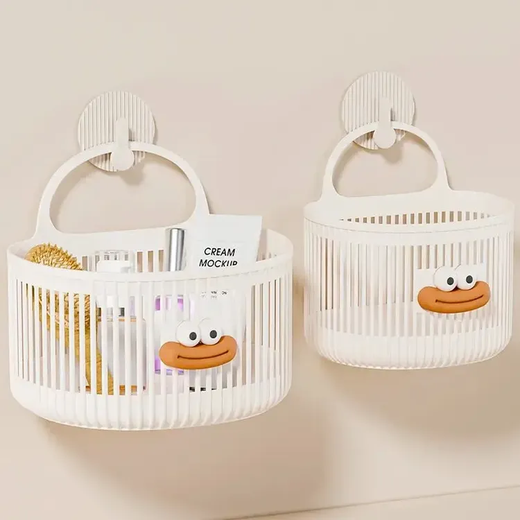 多功能小挂篮卫生间浴室废弃洗脸巾收纳筐浴室置物架宿舍壁挂md