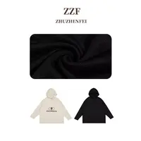 ZHUZHENFEI【花样年华】两色羊毛宽松百搭显瘦套头帽衫Z352232
