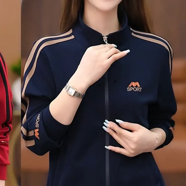 早秋女士短款休闲百搭立领时尚外套