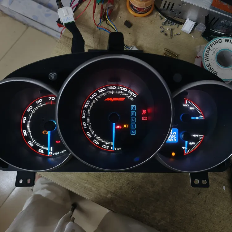 马自达3 马三仪表盘总成改装仪表纸改色高亮自发光扫表指针优先