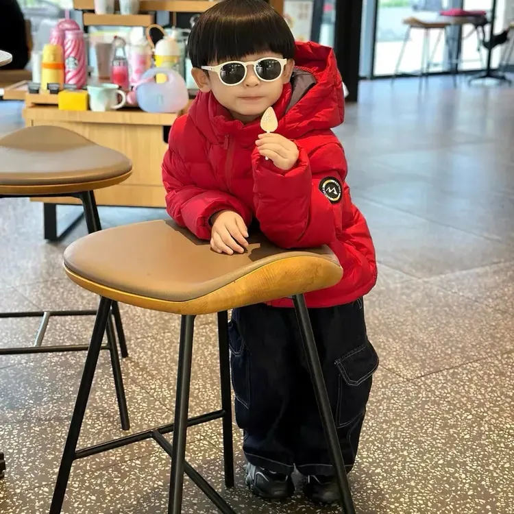 2025新款儿童 加厚男女连帽保暖款