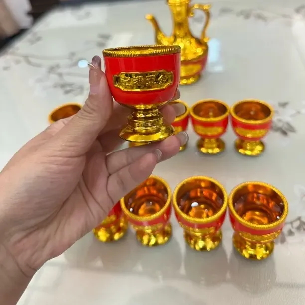 潮汕中秋赏月供杯贡杯