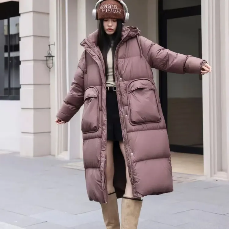 长款中长款极简风常规连帽秋冬休闲潮流女士