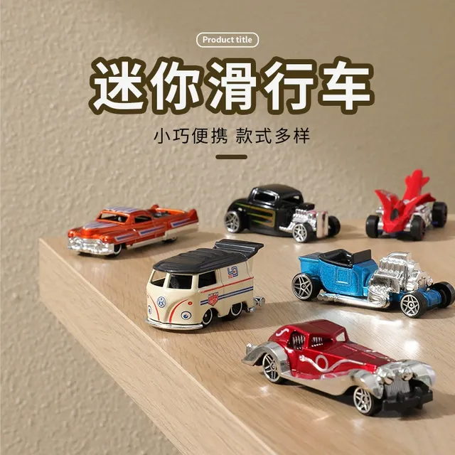 1:64合金仿真复古经典老爷车小汽车车模型玩具宝宝耐摔男孩1-3岁