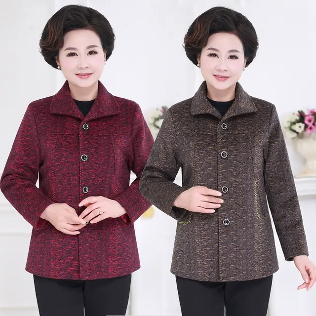 中老年妈妈秋装外套60-80岁奶奶装长袖上衣春秋款老年人衣服 褂子