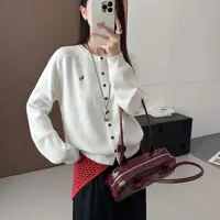 SUSU•【RN】韩系字母加购针织开衫