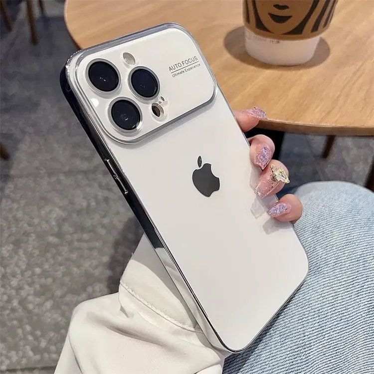 适用16promax大视窗电镀磨砂壳秒变17iphone15/14防摔手机壳13/12