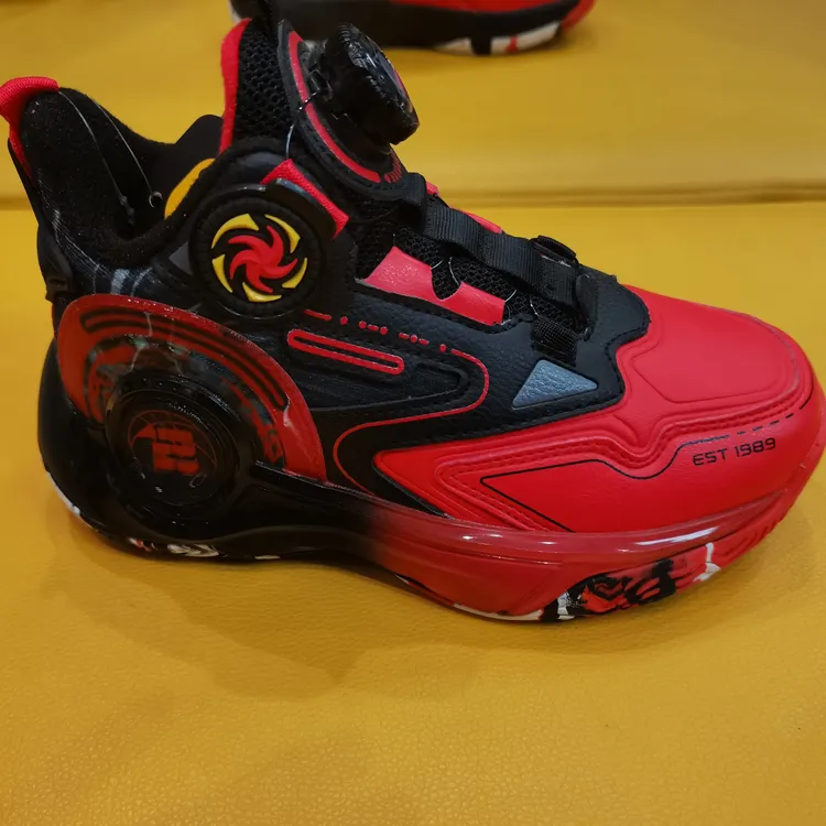 冬季儿童加绒透气防滑减震实战篮球运动鞋