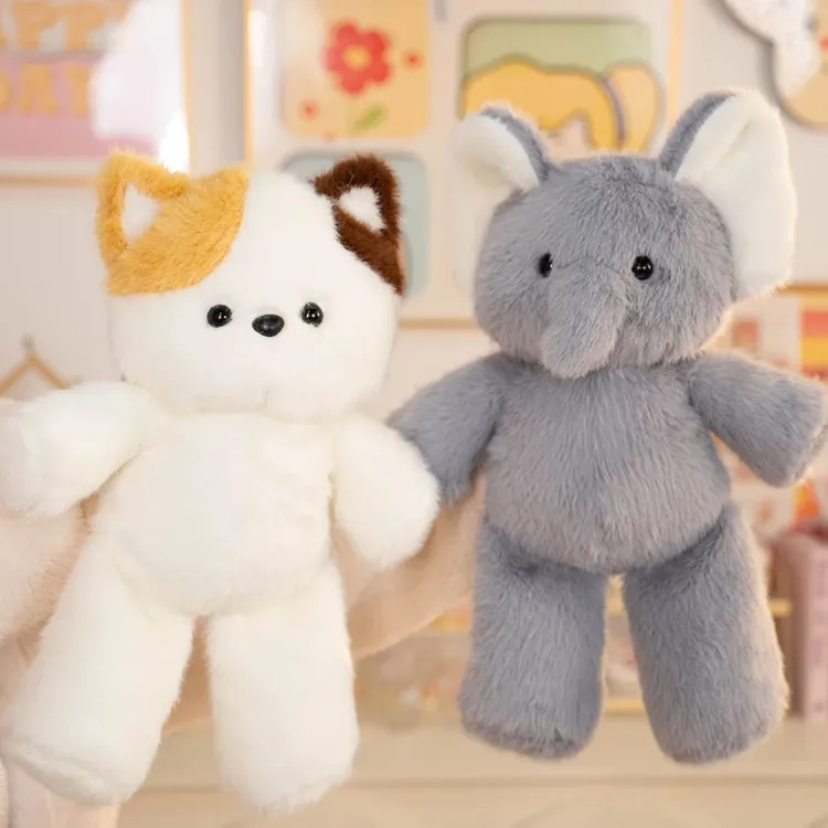 会跑步玩偶大象公仔三花猫娃娃毛绒玩具猫咪抱枕睡觉生日抱抱熊