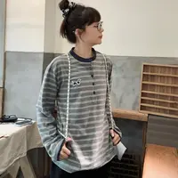 SEVENFUOO 【条纹亨利领】长袖-
