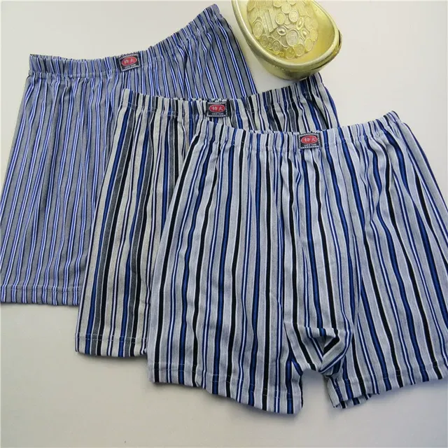 包邮男士中老年平角内裤老头棉老人大裤头莱卡加大肥佬四角短裤