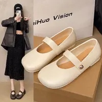 【万达清仓】爆款2025新款仙女法式玛丽珍春秋高级感浅口包头鞋1-3