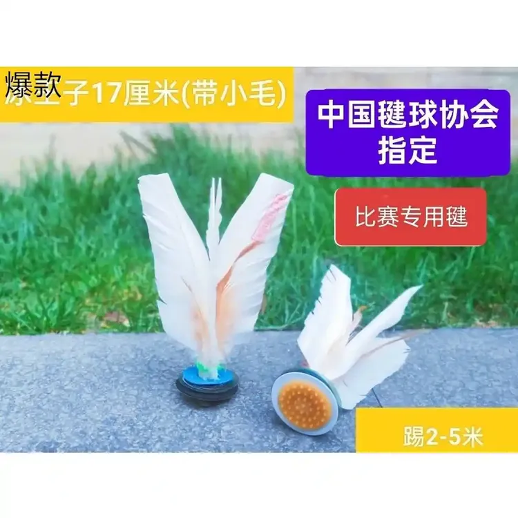 冰王子大白毽15.16.17厘米，各鸡毛成人专用毽子