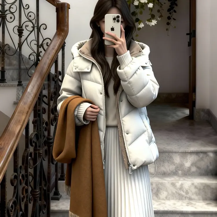 韩版短款连帽女冬季新款宽松加厚棉衣时尚保暖面包服