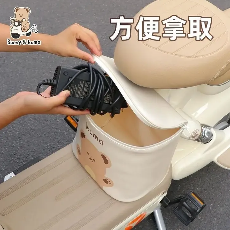 电动车挂物包收纳袋前置挂兜挂袋通用电瓶车置物神器兜防水挂物包