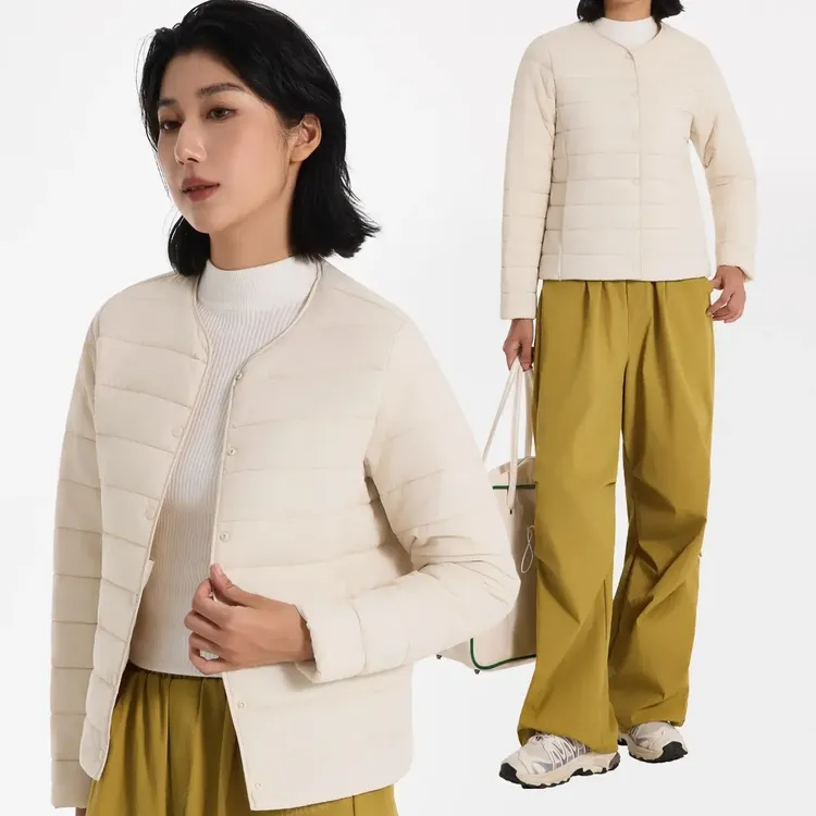 圆领单排扣长袖纯色修身型秋冬弹力羊羔绒防风