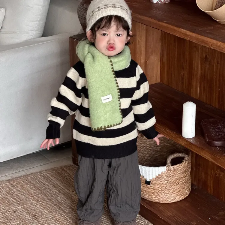 加绒加厚款薄款男厚款毛衣针织衫女童加厚冬季针织