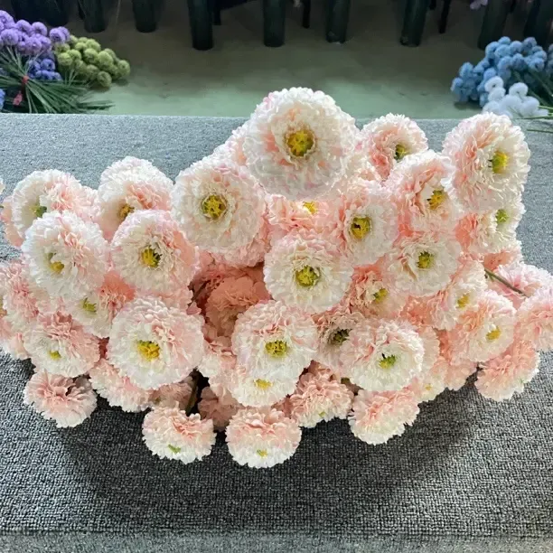 仿真花三头千层牡丹五十支批发链接婚庆花材家居婚礼堂花艺软装批