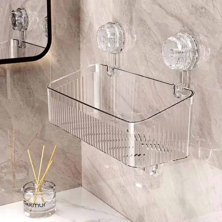 吸盘置物架卫生间浴室架子壁挂式免打孔厕所墙上洗手洗漱台L