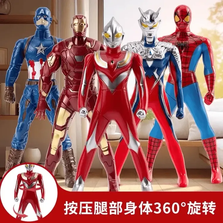 新款旋转手动按压奥特玩具迪加塞罗手办模型人偶摆件优质玩具礼物