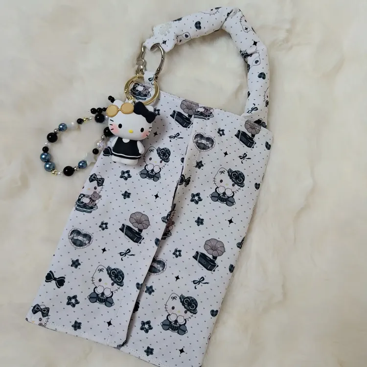 kt猫可爱小香风抽纸挂袋手作车用家用