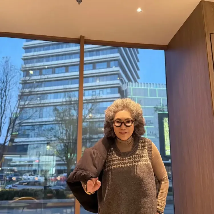 费尔岛提花圆领套头马甲法式复古秋冬保暖毛衣小个子