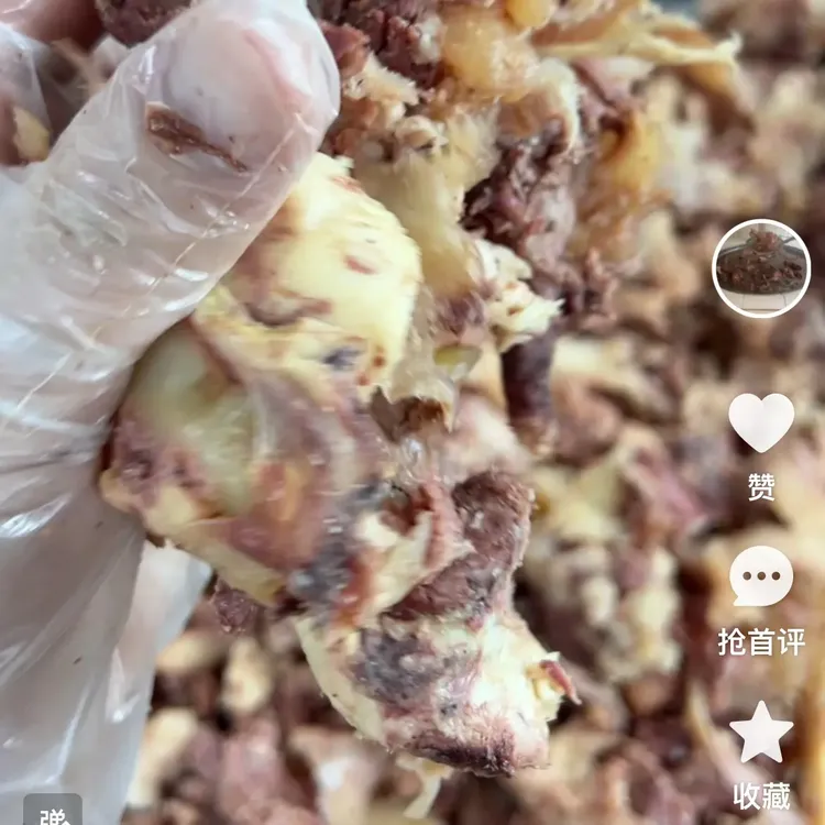 新鲜马拆骨肉带筋脆骨适合多种烹饪方式