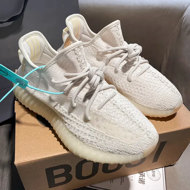 椰子鞋350夏季透气男鞋女2025新款白黄变正品官方网面休闲莆田鞋