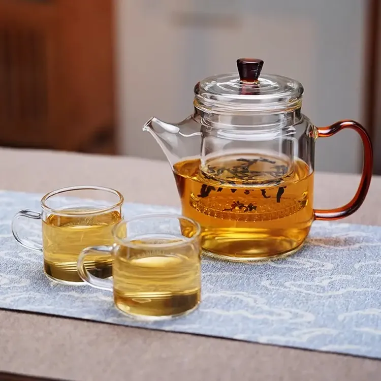 （手工加厚款）新款500ML高硼硅耐热玻璃泡茶煮茶壶