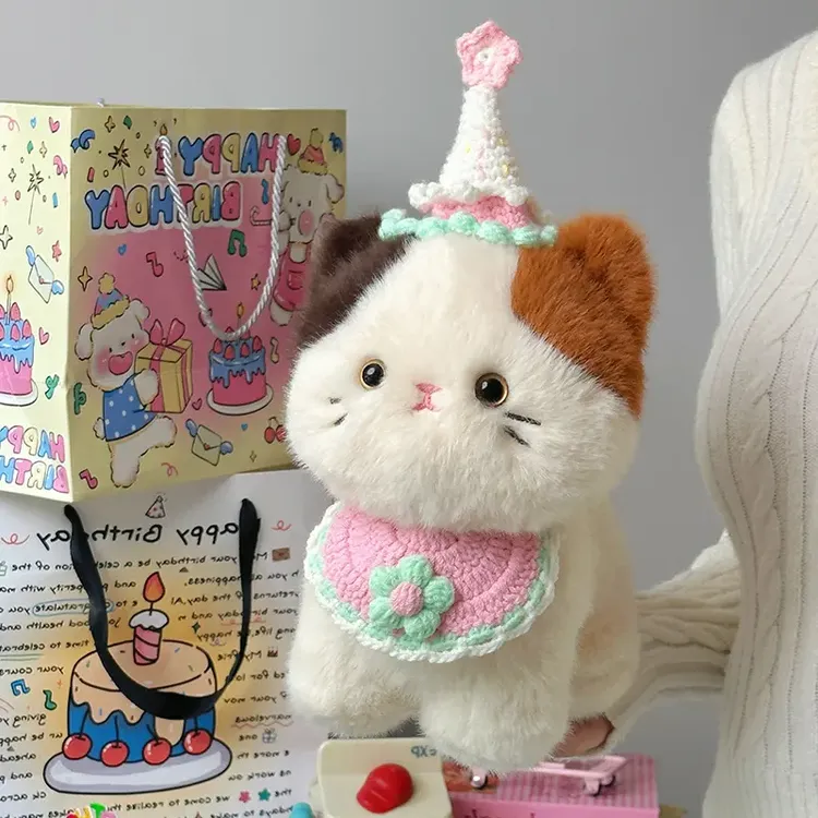 七夕可爱变装三花猫玩偶女生睡觉抱枕公仔毛绒玩具娃娃生日礼物s