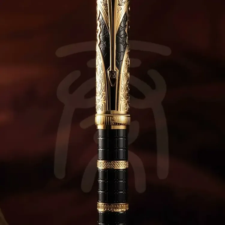 限定版弘典大秦王朝系列黑金，红金，紫金配色差动活塞上墨