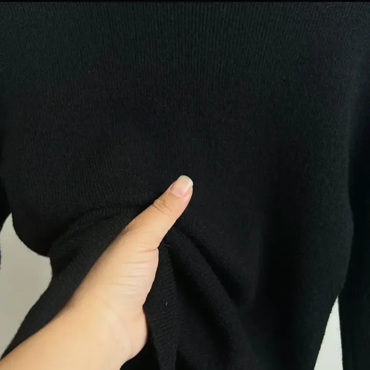 衫常规半高领针织厚款保暖修身不起球黑色薄款